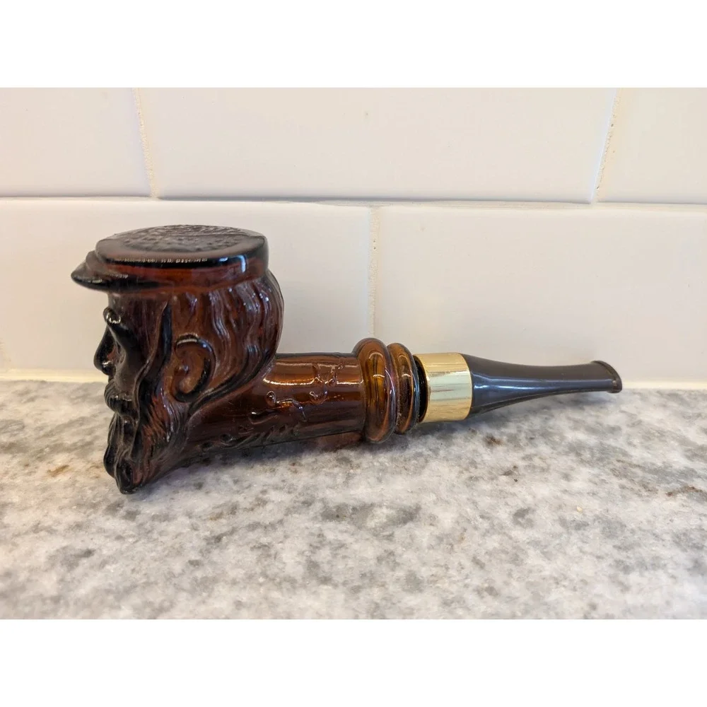 Vintage Avon 1973 Collectors Pipe Decanter Deep‎ Woods After Shave Empty